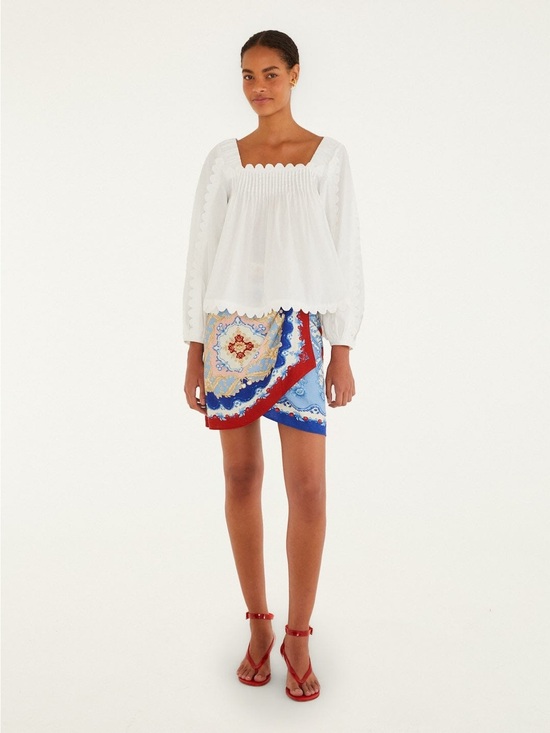 FARM Rio Dresses & Skirts - Farm Rio Mixed Cherry Royalty Scarf Mini Skirt